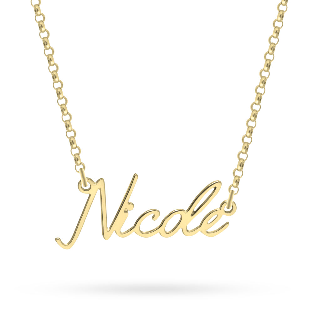 Rolo Chain Dainty Name Necklace