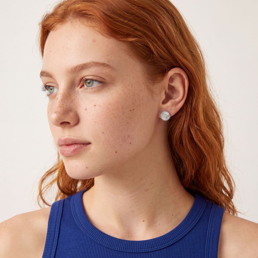 Aretes de Sol de Diamantes
