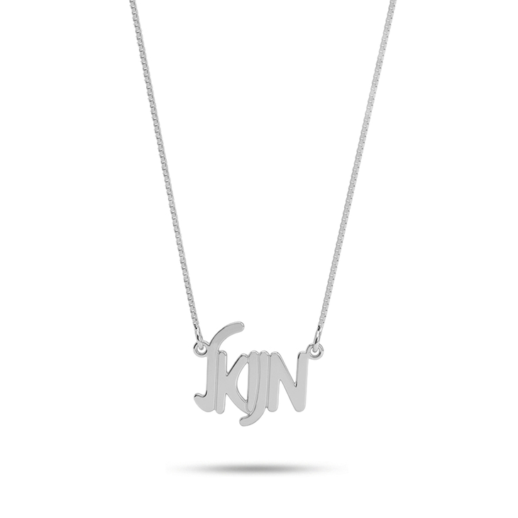Personalized Hebrew Name Necklace – Modern Script