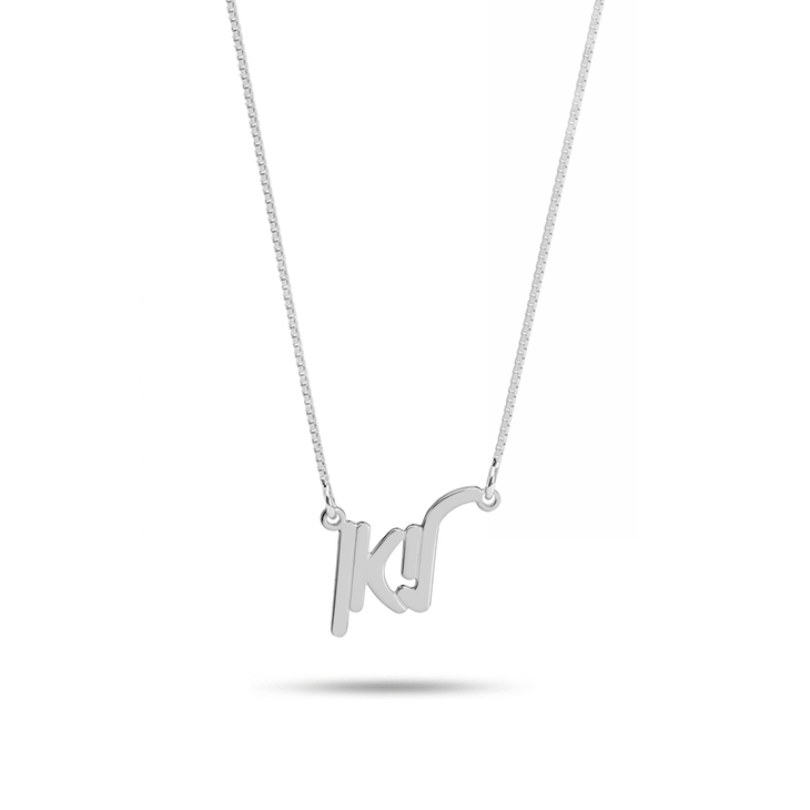 Stylish silver necklace HB28369 featuring a delicate letter design