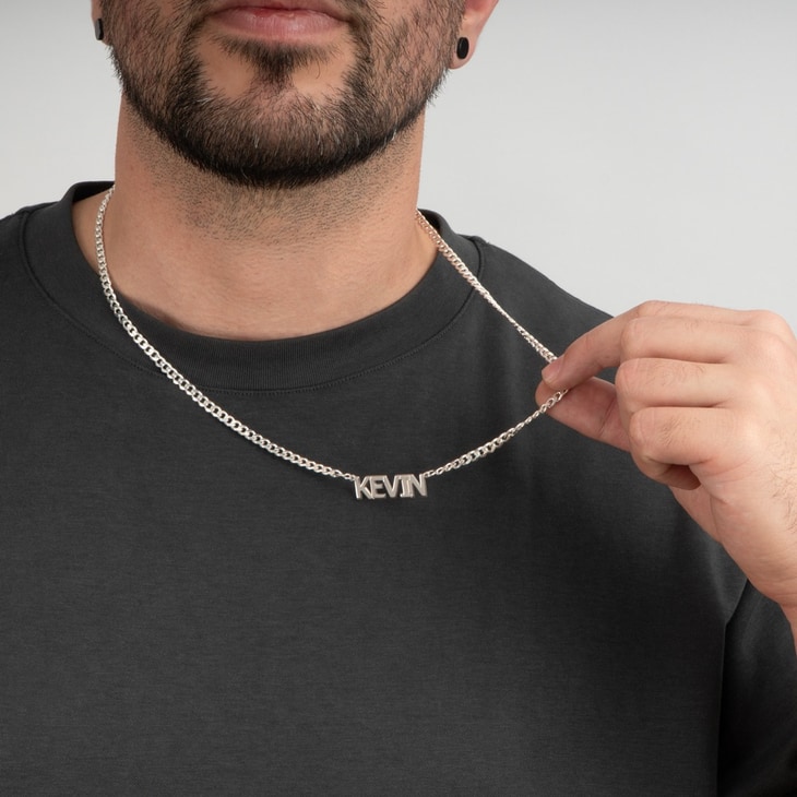 Cuban Name Necklace for Men - Picture 3