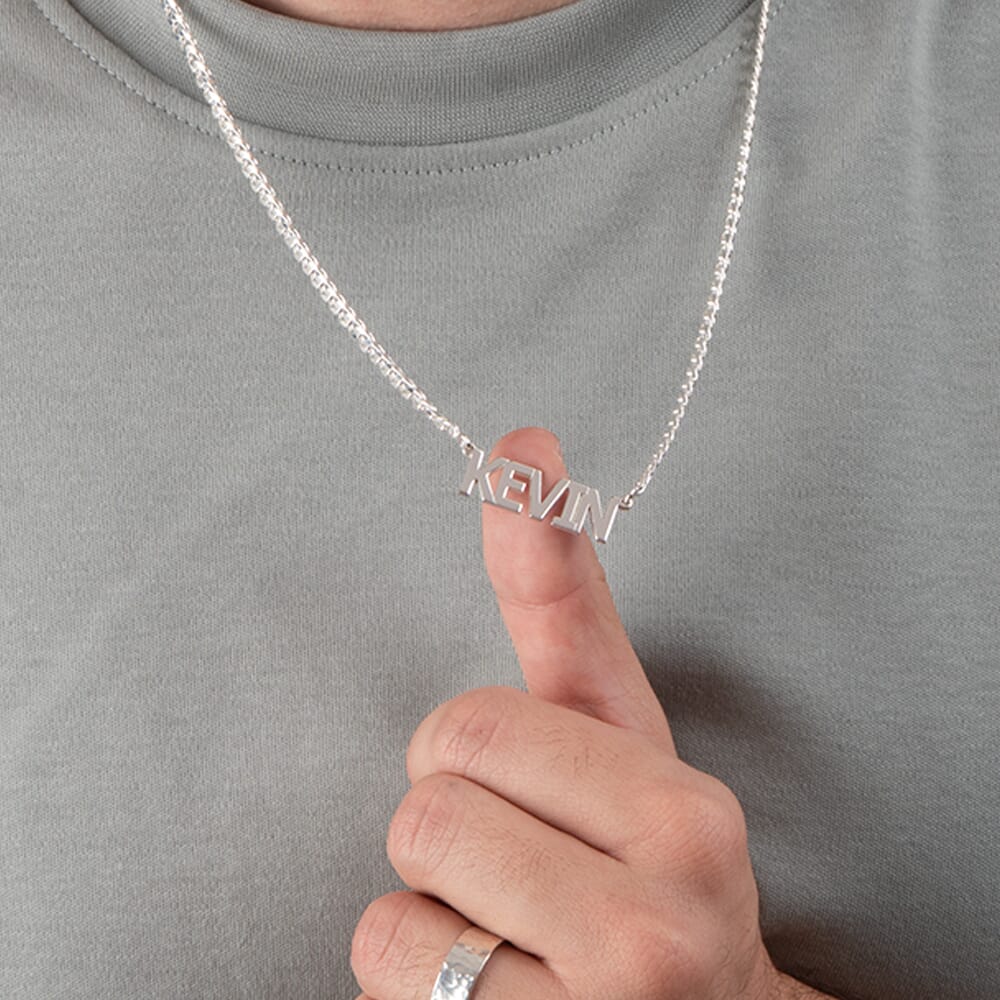 Cuban Name Necklace for Men