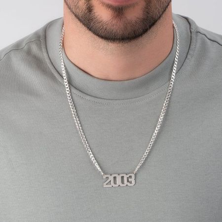 Cuban Chain Custom Year Necklace