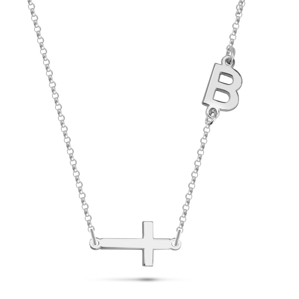 Small Cross With Sideway Initial