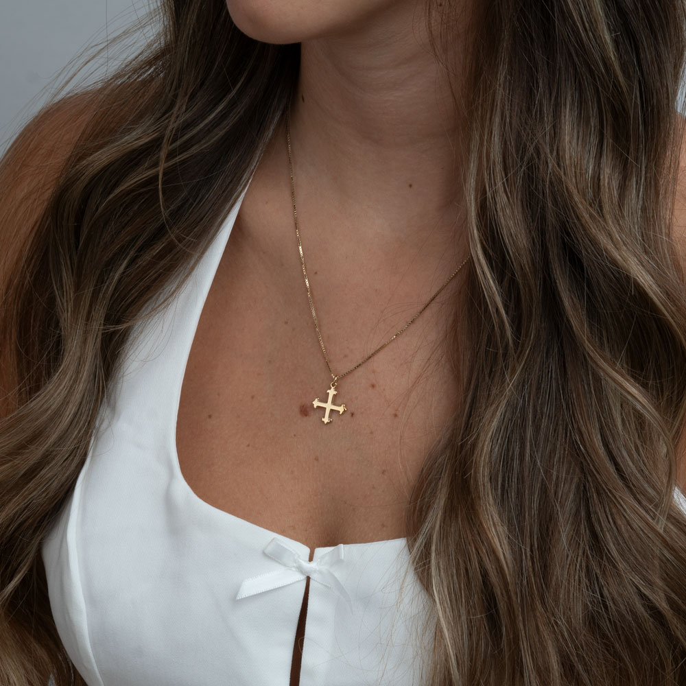 Anchor Cross Necklace