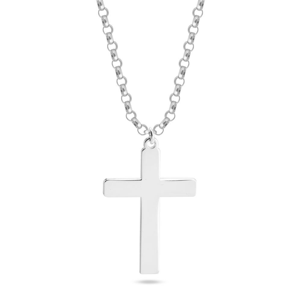 Classic Mens Cross Necklace
