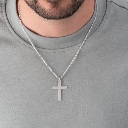 Classic Mens Cross Necklace