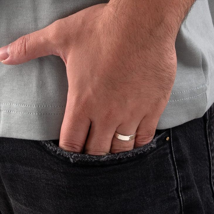 Hammered Promise Rings for Him and Her information