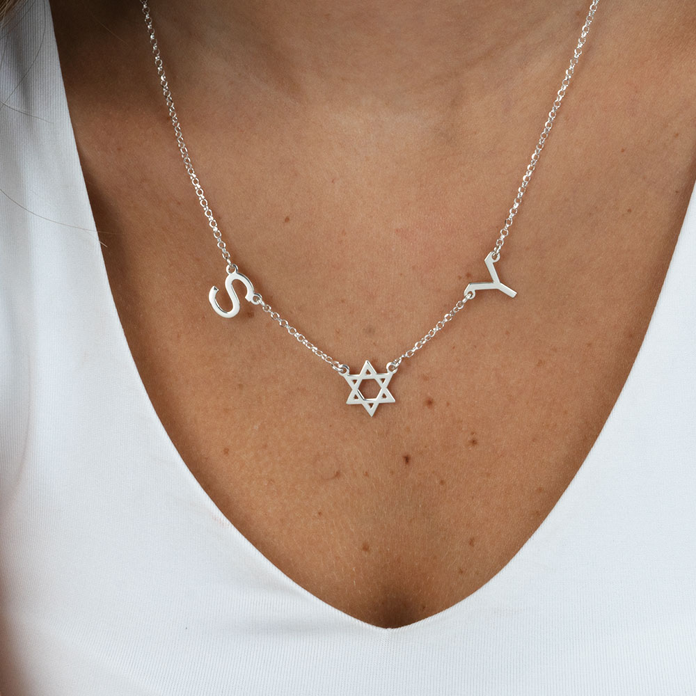 Double Initial Star of David Choker