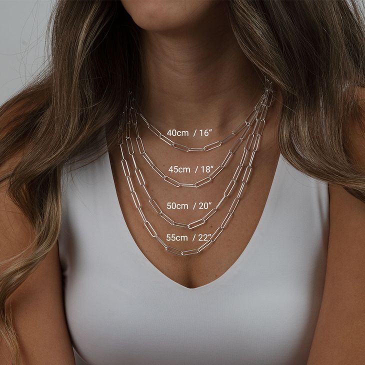 Large Paperclip Necklace information