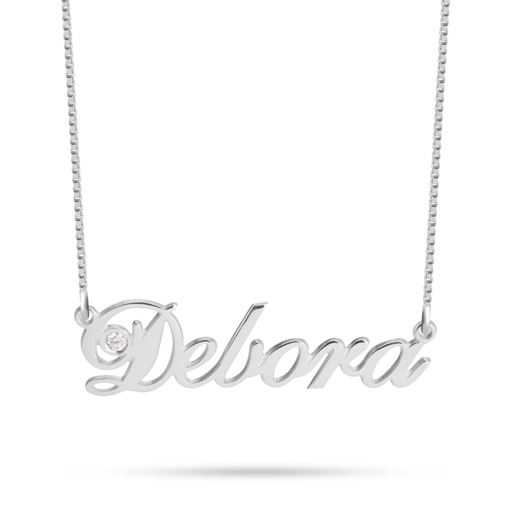 Personalized Name Necklace With Diamond