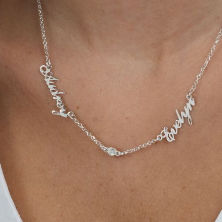 Multiple Diamond Name Necklace