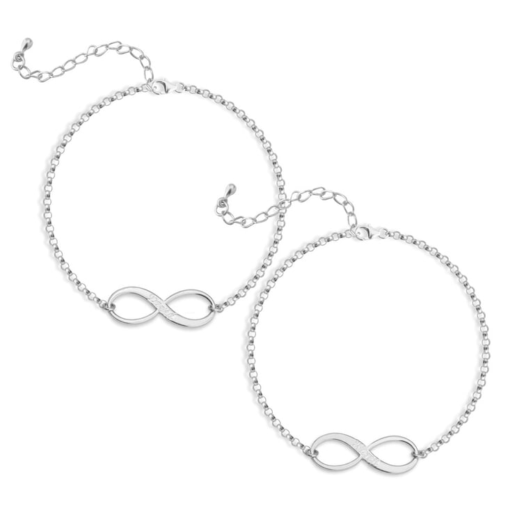 Infinity Matching Bracelets for Him and Her