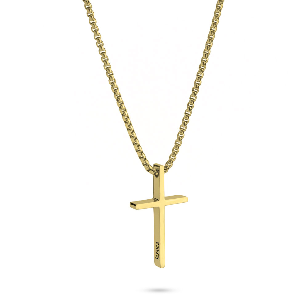 Custom Mens Cross Necklace 