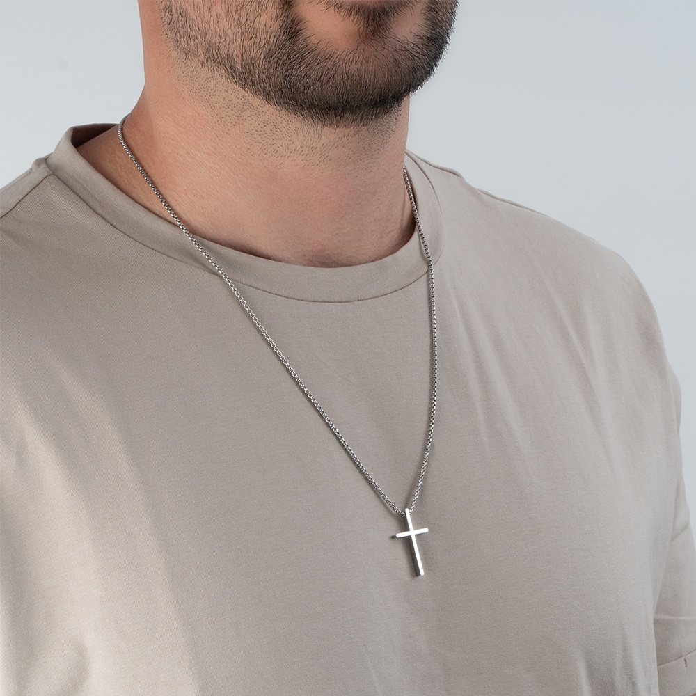 Custom Mens Cross Necklace 