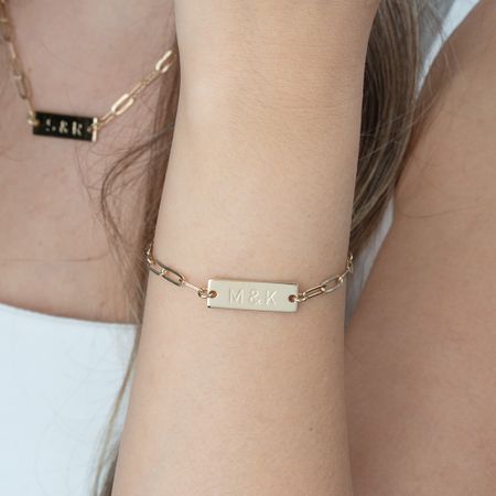 Personalized Couple Initial Bracelet