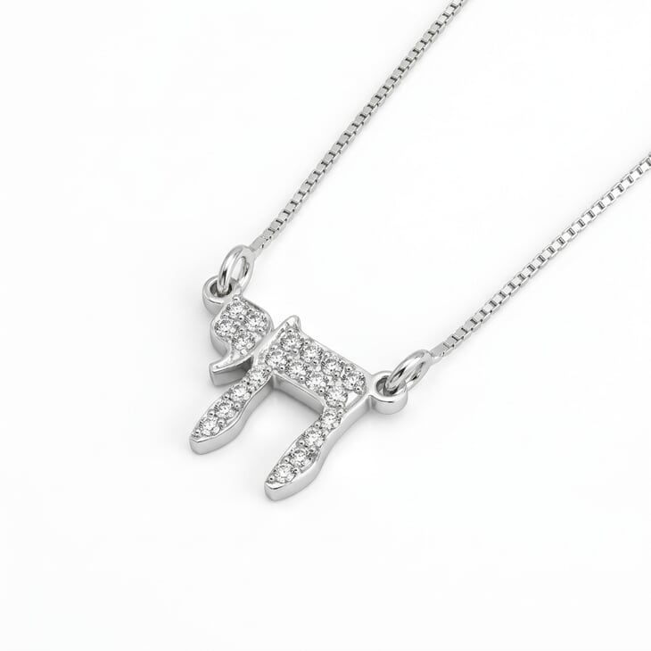 Sparkling Live Pendant Mini necklace in silver with intricate design