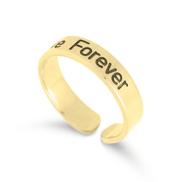 Personalized Engraved Open Ring