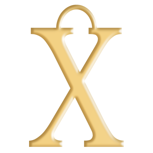X Initial Pendant
