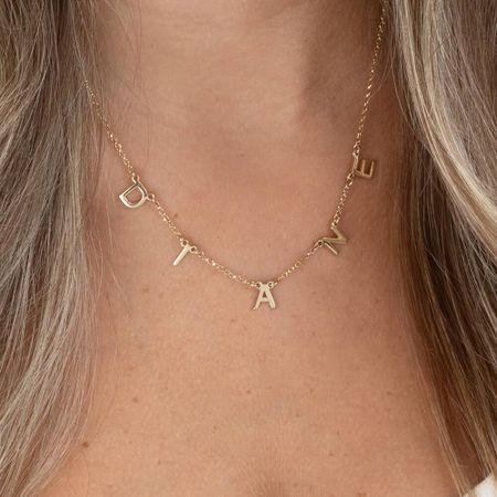 Custom Dainty Initials Choker Necklace