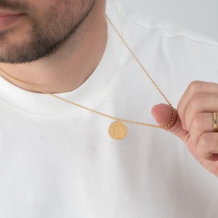 Men’s Personalized Hamsa Necklace with Hidden Message