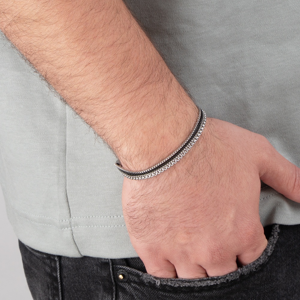 Men’s 4-Layer Minimalist Bracelet Set