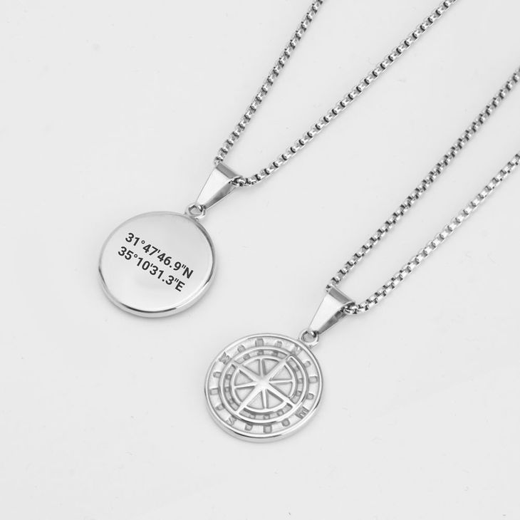 Hidden Message Compass Necklace information