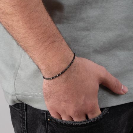 Delicate Twisted Chain Bracelet for Men