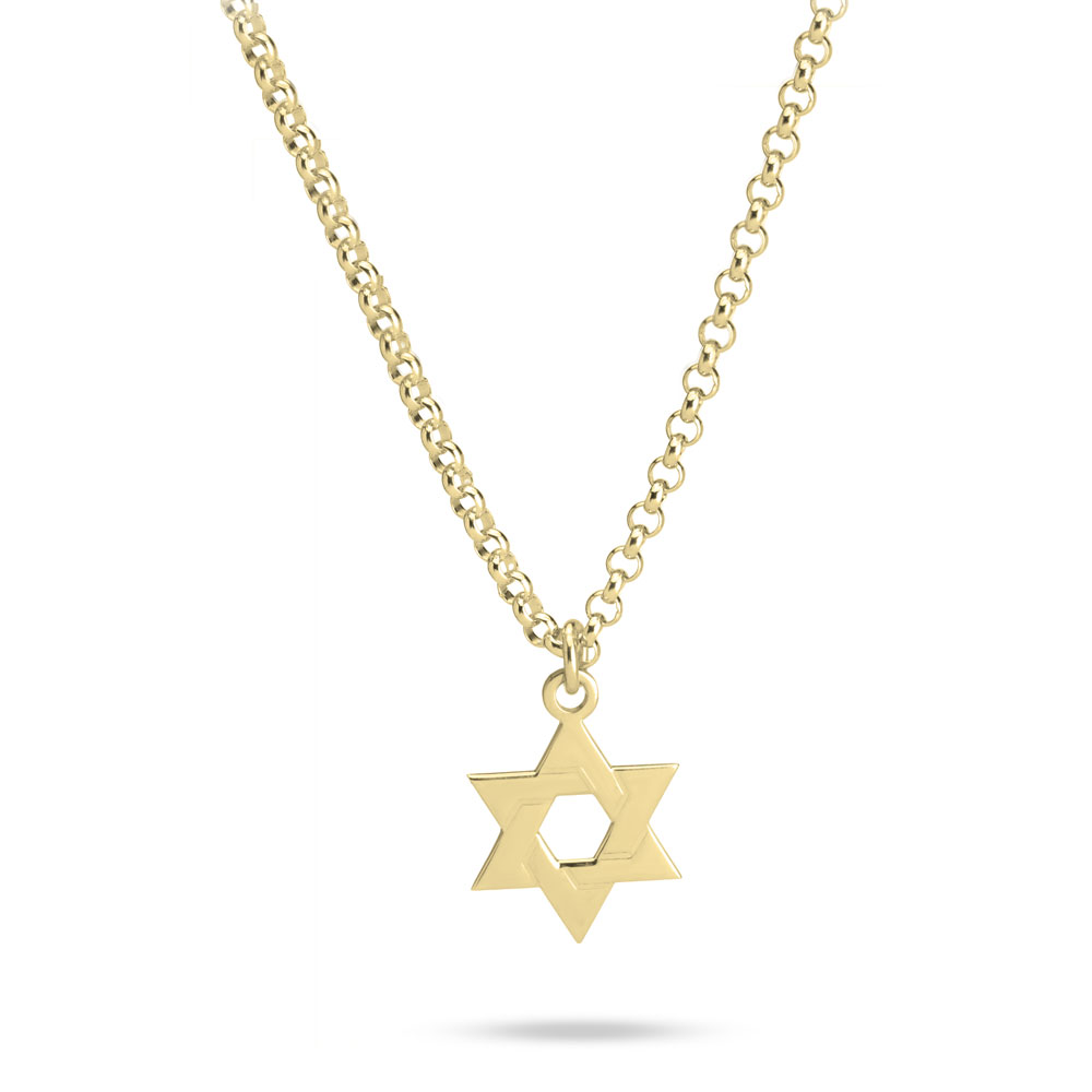 Dainty Men's Star of David Pendant