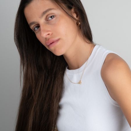 Thick Chai Necklace With Rolo Chain