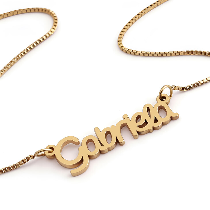 The Joya Script Name Necklace - Picture 2