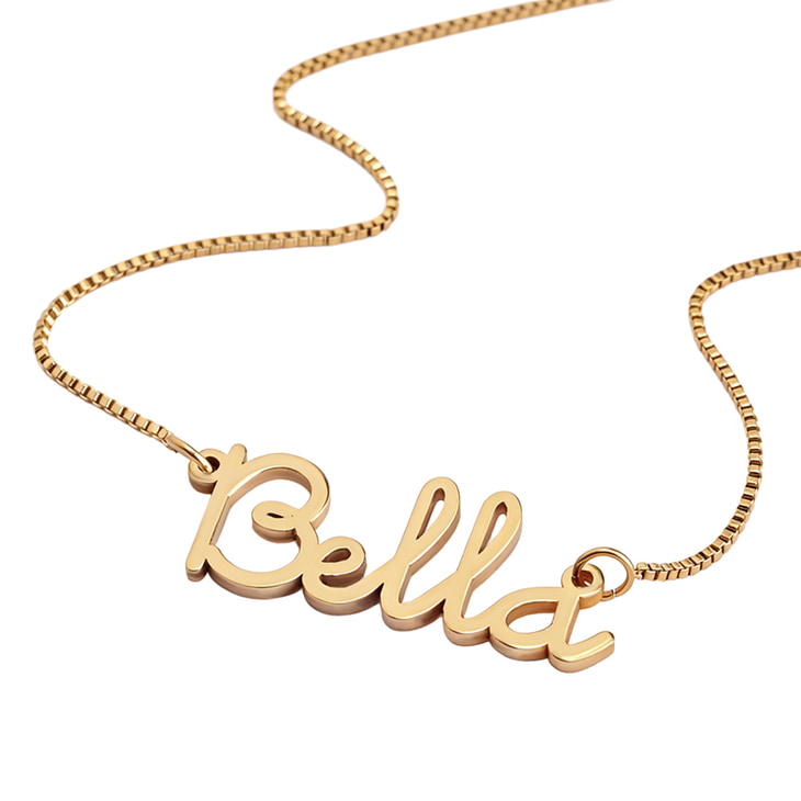 The Jolie Script Name Necklace