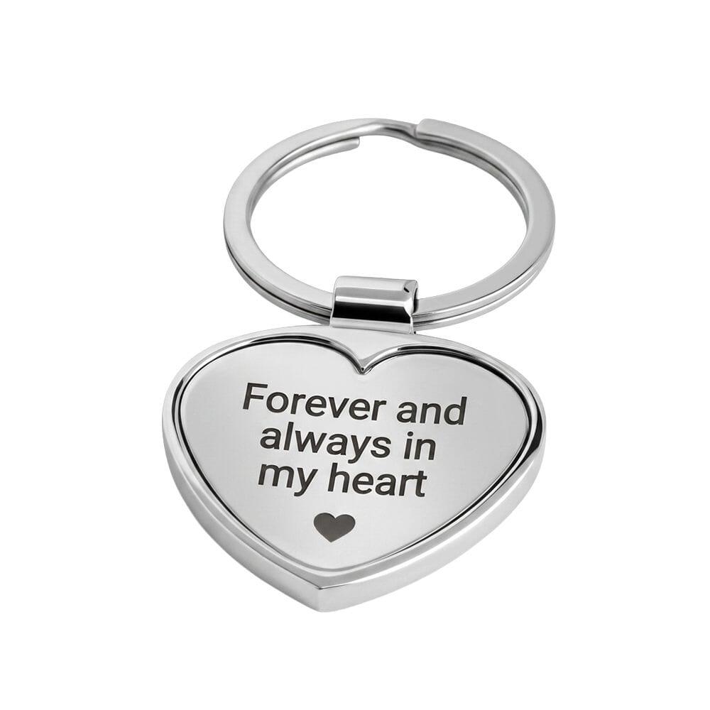Llavero de Corazón Personalizado con Grabado