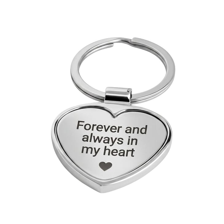 Llavero de Corazón Personalizado con Grabado