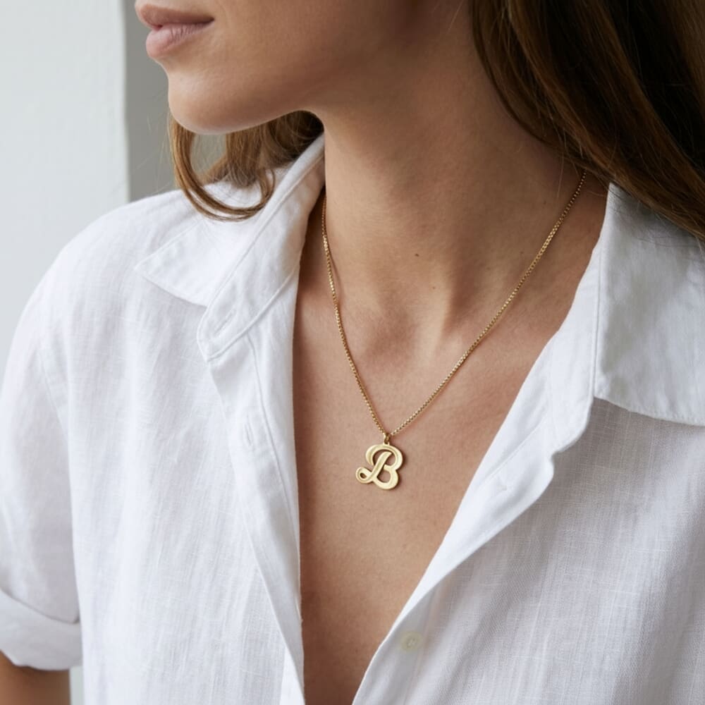Personalised Cursive Letter Pendant