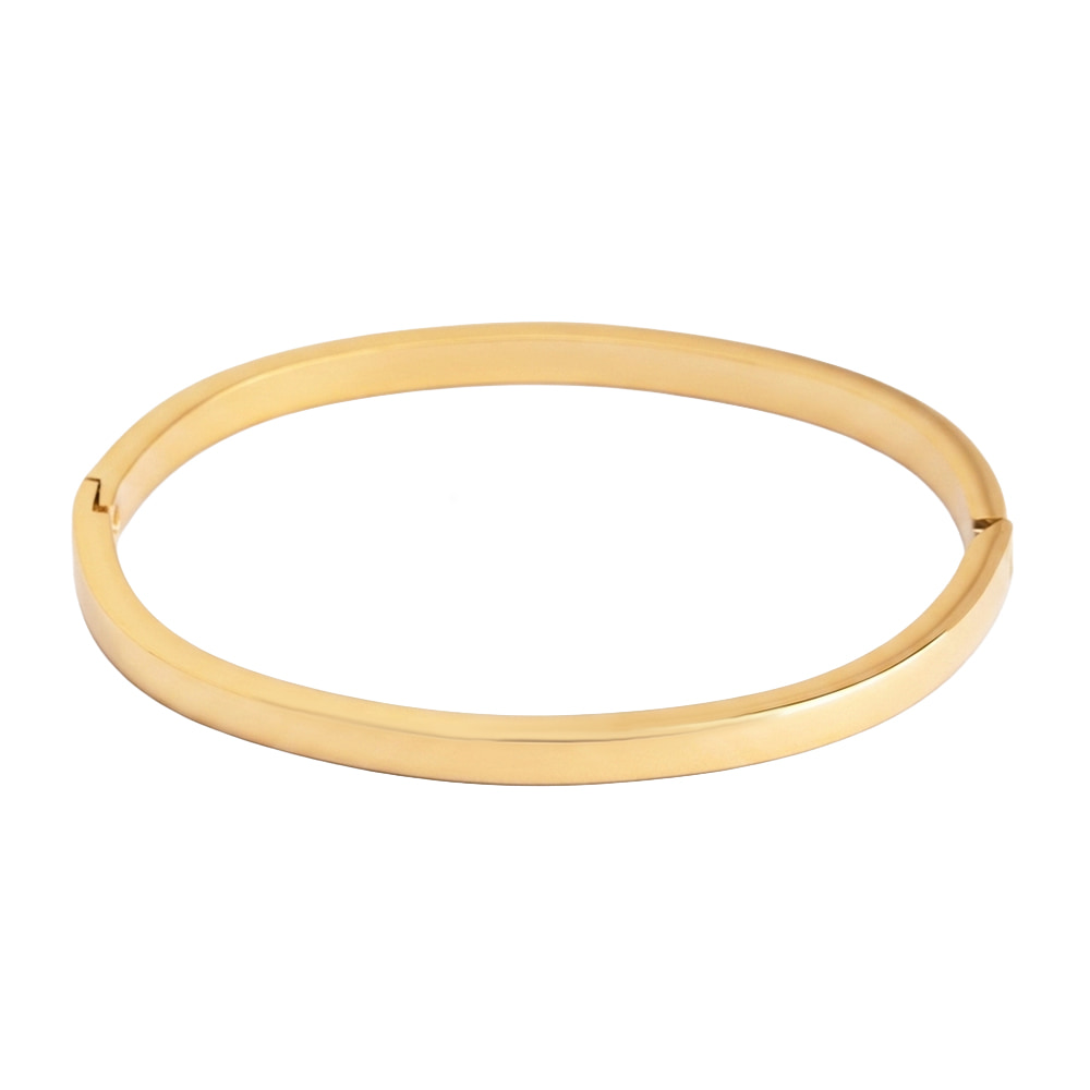 Minimalist Hinged Bangle Bracelet for Women