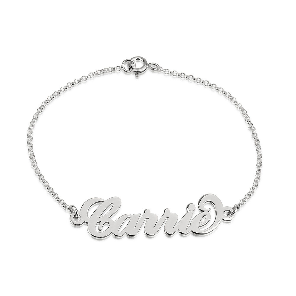 Bracelet Prénom Carrie en Argent